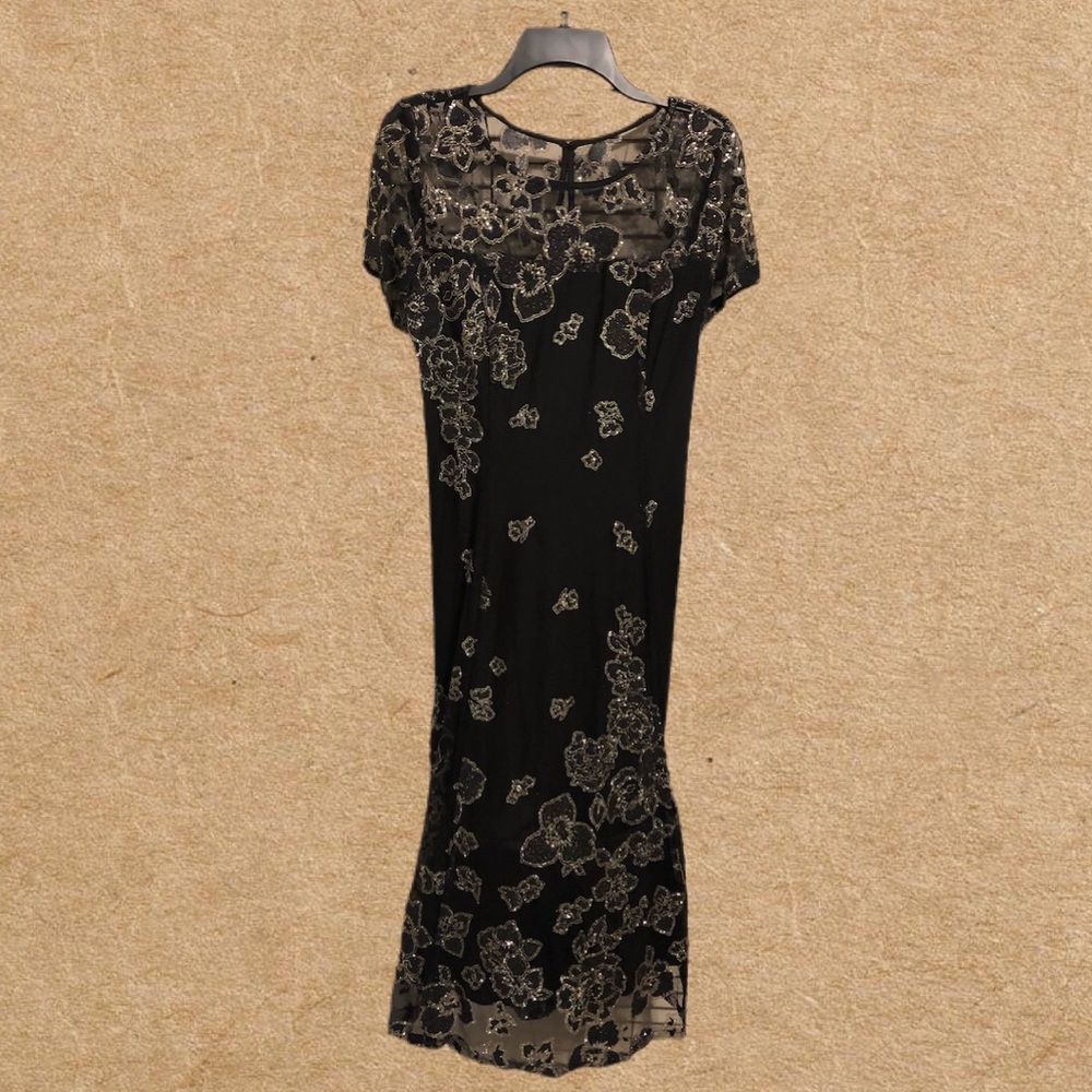 Black and Gold cocktail dress